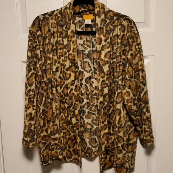 Ruby Rd. Animal Print Jacket - Picture 1 of 4